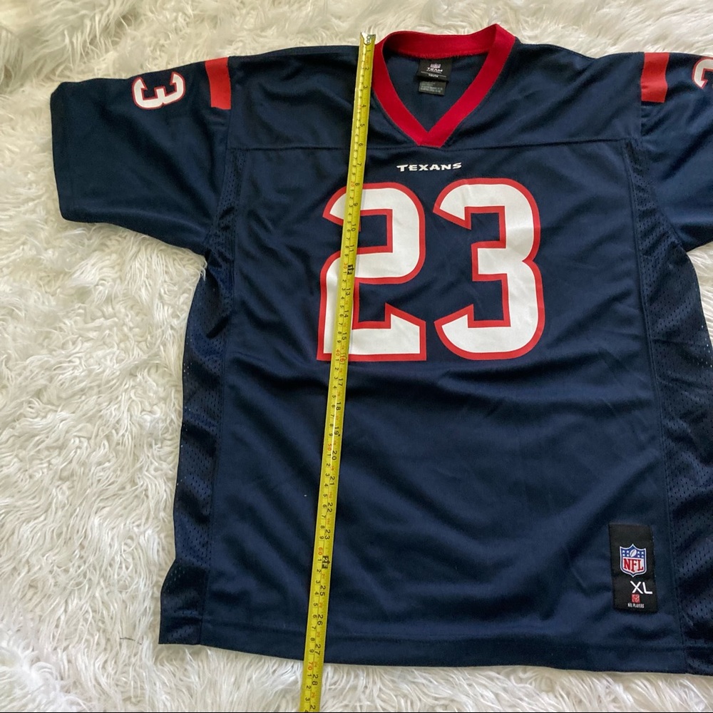 NFL Team Apparel HOUSTON TEXANS ARIAN FOSTER #23 BLUE ~Sz Youth XL 28-20 - Picture 5 of 6